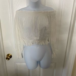 Long sleeve crop top